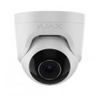Ajax IP-Камера проводная TurretCam, 5мп, 2.8мм, Poe, True WDR, IP 65, ИК 35м, аудио, угол обзора 100° до 110°, купольная, белая