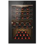 Haier Холодильник для вина, 82x49.7х58, холод.отд.-118л, зон - 1, бут-49, ST, дисплей, черный