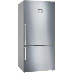 Bosch Холодильник с нижн. мороз., 186x80x86, xолод.отд.-479л, мороз.отд.-140л, 2дв., А++, NF, дисплей, нерж