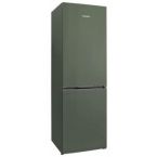 SNAIGE Холодильник с нижн. мороз., 185x60х65, холод.отд.-214л, мороз.отд.-88л, 2дв., A++, ST, серо-зеленый