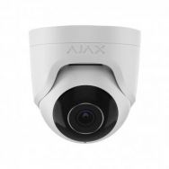 Ajax TurretCam wired IP camera, 5mp, 4mm, Poe, True WDR, IP 65, IR 35m, audio, 75° to 85° viewing angle, dome, white