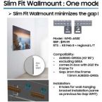 Samsung Кронштейн WMN-A50EB/RU Slim Fit