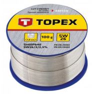 Topex Припой оловянный, Sn60Pb40, флюс SW26, проволока 1мм, 100г