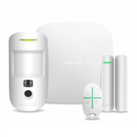 Ajax Комплект охранной сигнализации HDR StarterKit Cam, hub 2, motioncam HDR, doorprotect, spacecontrol, jeweller, беспроводной, белый