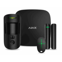 Ajax Комплект охранной сигнализации HDR StarterKit Cam, hub 2, motioncam HDR, doorprotect, spacecontrol, jeweller, беспроводной, черный