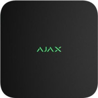 Ajax Сетевой видеорегистратор NVR DC black, 8 каналов, 12V, черный