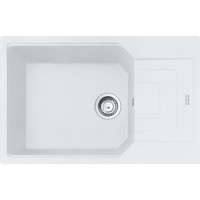 Franke Мойка кухонная Urban, фрагранит, прямоуг., с крылом, 780х500х220мм, чаша- 1, накладная, UBG 611-78 XL, белый