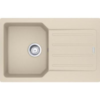 Franke Мойка кухонная City, фрагранит, прямоугольник, с крылом, 780х500х190мм, чаша - 1, врезная, оборотная, UCG 611-78, бежевый