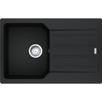 Franke Мойка кухонная City, фрагранит, прямоугольник, с крылом, 780х500х190мм, чаша - 1, врезная, оборотная, UCG 611-78, оникс
