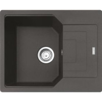 Franke Мойка кухонная Urban, фрагранит, прямоуг., с крылом, 620х500х220мм, чаша- 1, врезная, оборотная,UBG 611-62, серый сланец