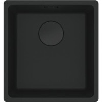 Franke Мойка кухонная Franke Maris, фрагранит, прямоуг., без крыла,403х433х200мм, чаша- 1, монтаж под столешницу, MRG 110-37, черный матовый