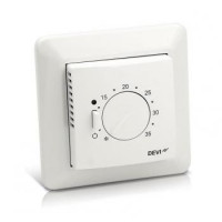 Danfoss Терморегулятор DEVIreg 532 ELKO, 85х85мм, 15A, белый