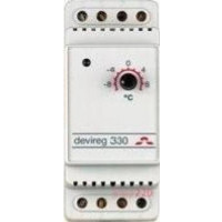 DEVI Терморегулятор DEVIreg 330 (-10<>+10С), электронный, на DIN рейку, макс 16А