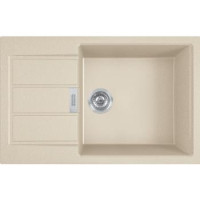 Franke Мойка кухонная Sirius 2 тектонайт, прямоуг., с крылом, 780х500х200мм, чаша - 1, врезная, бежевый