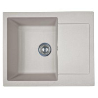 Adamant Мойка кухонная Minimal, искуственный камень, прямоуг., с крылом, 615х495х200мм, чаша - 1, врезная, Avena