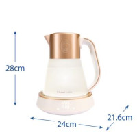 Russell Hobbs Электрочайник Calm, 1.7л, стекло, музыка, подсветка, сенсор, бело-медный