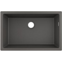 Hansgrohe Мойка кухонная S51, гранит, прямоуг., без крыла, 710х450х190мм, чаша- 1, встраиваемая, S510-U660, серый камень