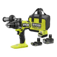 Ryobi Шуруповерт-дрель ударный аккумуляторный ONE+ HP RPD18X-242S 18В 1х2А·ч 1х4А·ч ЗУ 95Нм 500·2100об·мин 1.3кг сумка