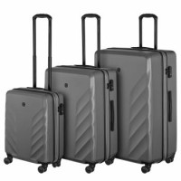 Wenger Набір валіз Wenger, Motion 3 в 1, (S,M,L), пластик, 4 колеса, сірий
