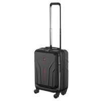 Wenger Валіза Wenger Amplix Hardside Carry-On, мала, з відсіком для н/б 16", полікарбонат, TSA, 4 колеса, розширення, USB, чорний