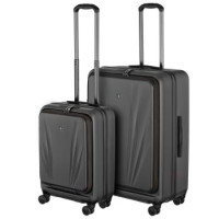 Wenger Набір валіз Wenger Skyon Hardside, полікарбонат, (S+L), TSA, 4 колеса, розширення, сірий
