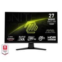 MSI Монітор MSI 27" MAG 274CQF 2xHDMI, DP, Audio, VA, 2560x1440, 180Hz, 0.5ms, sRGB 128%, CURVED, AdaptiveSync