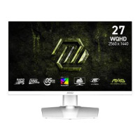 MSI Монітор MSI 27" MAG 274QRFW-E20 2xHDMI, DP, Audio, IPS, 2560x1440, 200Hz, 0.5ms, sRGB 124%, AdaptiveSync, Pivot, HDR400, білий
