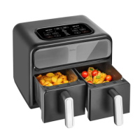 Amica Мультипечь  2400Вт, чаша - 2*4.0л, сенсорное управление, 8 авто. программ, пластик, черный