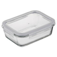 ARDESTO Контейнер для хранения пищевых продуктов Gemini 1.06л, боросиликатное стекло, пластик, прямоугольный, прозрачный
