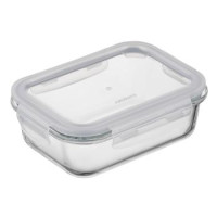 ARDESTO Контейнер для хранения пищевых продуктов Gemini 0.66л, боросиликатное стекло, пластик, прямоугольный, прозрачный