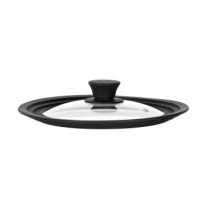 ARDESTO Крышка универсальная Black Mars Smart 20/22/24 см, стекло, силикон