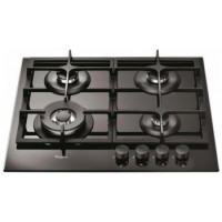 Whirlpool Варочная поверхность газ на стекле, 60см, чугун, конфорка с двойным рядом пламени, черный