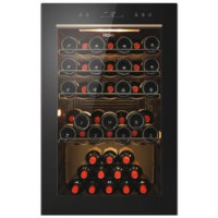 Haier Холодильник для вина, 82x49.7х58, холод.отд.-118л, зон - 1, бут-49, ST, дисплей, черный