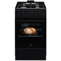 Electrolux Плита комбинированная, 57л, 50x60см, конвекция, черный