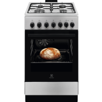 Electrolux Плита комбинированная, 57л, 50x60см, конвекция, нерж