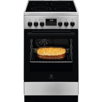 Electrolux Плита электрическая стеклокерамическая, 57л, 50x60см, дисплей, конвекция, нерж