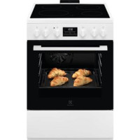 Electrolux Плита электрическая стеклокерамическая, 58л, 60x60см, конвекция, пар, белый