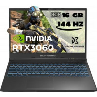 Dream Machines Ноутбук RG3060-15 15.6FHD IPS 144Hz/Intel i5-12500H/16/1024F/NVD3060-6/DOS