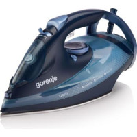 Gorenje Утюг, 3250Вт, 420мл, паровой удар -250гр, верт. отпаривание, антинакипь, автоотключение, керам. подошва, чорно-синій