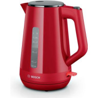 Bosch Электрочайник 1.7л, пластик, красно-черный