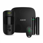 Ajax Комплект охранной сигнализации HDR StarterKit Cam Plus, hub 2 plus, motioncam HDR, doorprotect, spacecontrol, jeweller, беспроводной, черный
