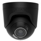 Ajax IP Wired Camera TurretCam HL black, 5MP, 4mm, hybrid illumination IR 35m, white LED 50m, PoE, True WDR, IP65, IR 35m, audio, viewing angle 75°–85°, turret, black