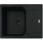 Franke Мойка кухонная Franke Urban, фрагранит, прямоуг., с крылом, 620х500х220мм, чаша- 1, врезная, оборотная,UBG 611-62, черный матовый