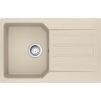 Franke Мойка кухонная City, фрагранит, прямоугольник, с крылом, 780х500х190мм, чаша - 1, врезная, оборотная, UCG 611-78, бежевый
