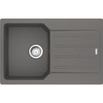 Franke Мойка кухонная City, фрагранит, прямоугольник, с крылом, 780х500х190мм, чаша - 1, врезная, оборотная, UCG 611-78, серый камень