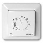 Danfoss DEVIreg 531 (+5+35°C) механический, с воздушным датчиком, 85х85мм, 15A, белый