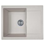 Adamant Мойка кухонная Minimal, искуственный камень, прямоуг., с крылом, 615х495х200мм, чаша - 1, врезная, Avena