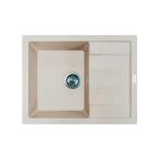 Adamant Мойка кухонная Anila, искуственный камень, прямоуг., с крылом, 645х495х200мм, чаша - 1, врезная, Avena