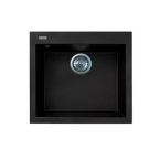 Adamant Мойка кухонная Adamant Univer, искуственный камень, квадрат, без крыла, 560х500х200мм, чаша - 1, врезная, черный