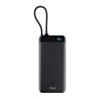Trust Акумулятор портативний літій-іонний power bank Trust Fiera, 20000мА·год, 2хUSB-C, 20W, PD/QC 3.0, чорний
